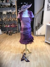 Stunning Mother Of The Bride/groom Outfit By Mireia Size 8 Purple