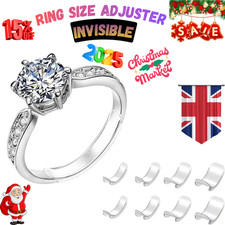 8Pcs Set Invisible Design Ring Size Clip Guard Resizer Reducer Adjuster UKSeller