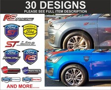 2 x ford  stickers decals badges ford rs ford racing ford ford st line rs racing