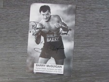 Barry McGuigan Boxing World Champion Boxer Original Hand Signed Photo Card