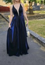 Dark Blue Prom Dress Size S Uk