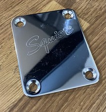 Chrome Squier Neck Plate For