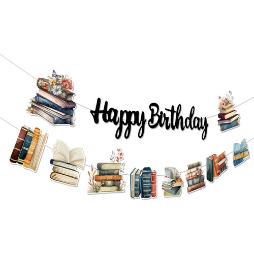 Book club bithday banner - club,