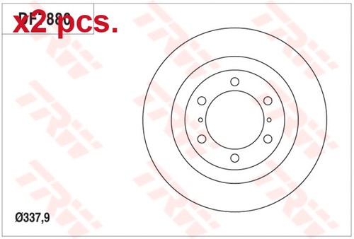 Pcs front brake disc rotos - pcs,