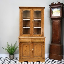 Antique pine glazed dresser - antique,