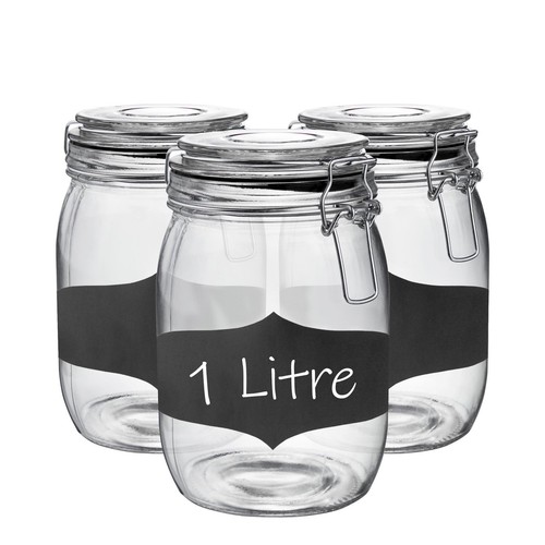 Glass storage jars - glass,