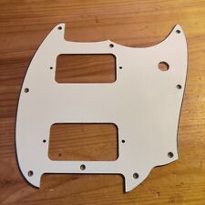 Used 2010s Squier By Fender Bullet HH Mustang Pickguard Scratchplate White #1