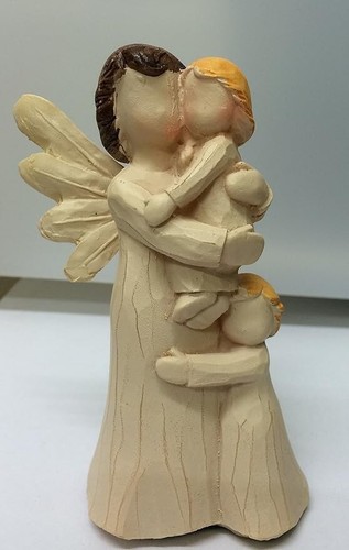 Angel with small children - , gran