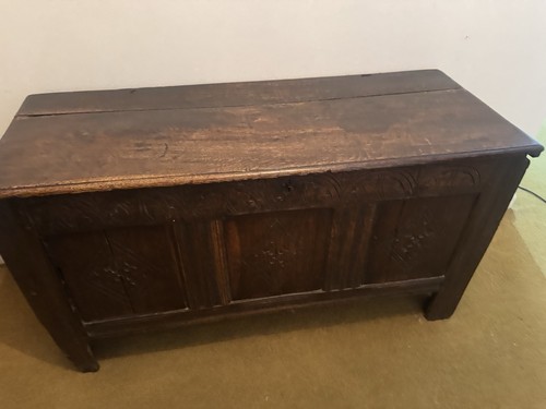 Very large antique coffer - antique,