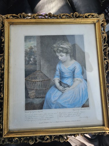 Antique stipple engraving - antique,