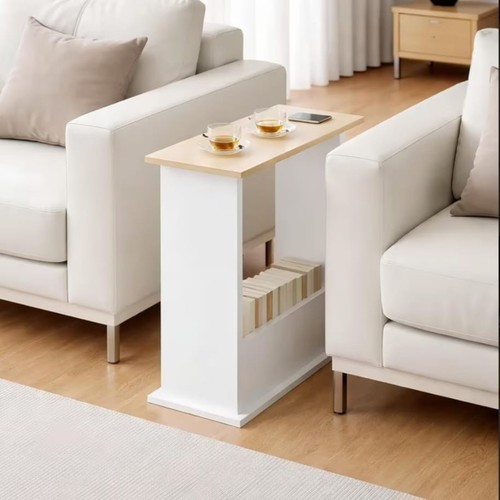 Narrow side table bedside - narrow,