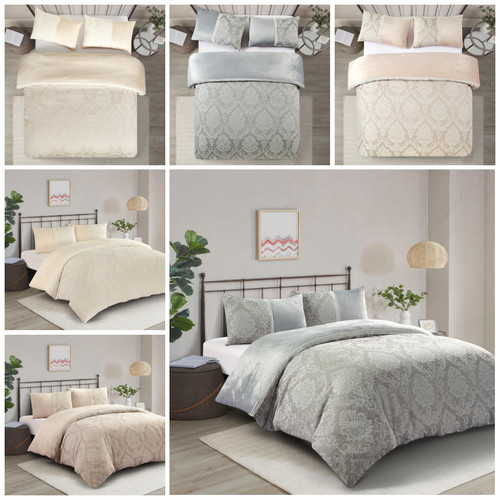Luxury damask duvet quilt - damask,