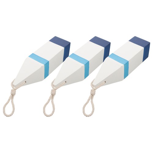 3pcs wooden buoy - wooden, figurines