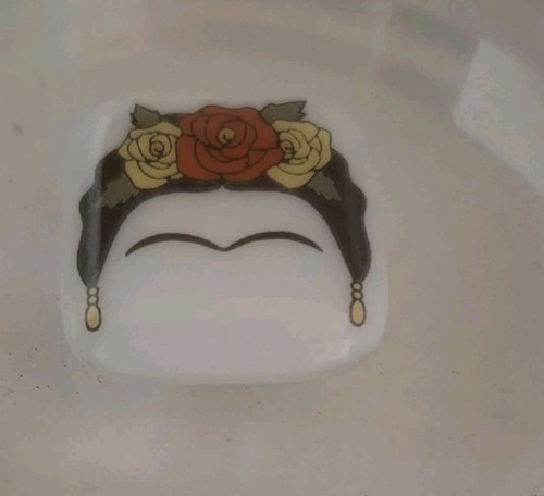 Frida kahlo style glass square - kahlo,