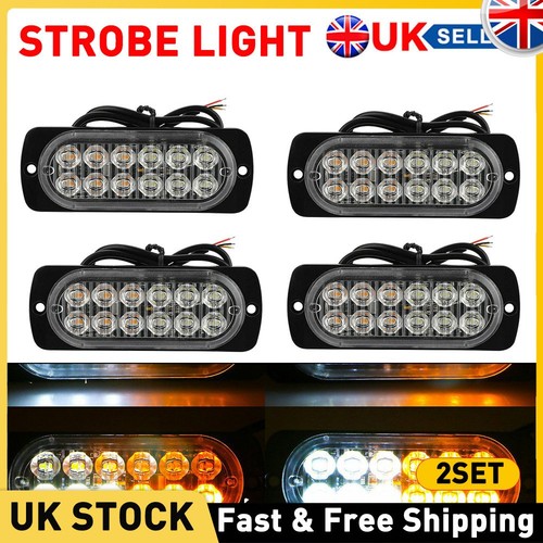 12led amber white - 8x,