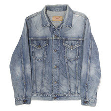 LEVI'S Mens Blue Denim Button