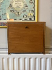 Vintage Wooden Chest Collectors Box With Partitions To Put On Wall Or Desktop