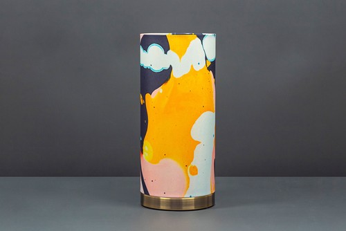 Modern abstract table - table, lamp