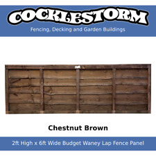 2ft High x 6ft Wide Chestnut