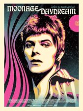 Moonage Daydream David Bowie Mondo screen print by Shepard Fairey