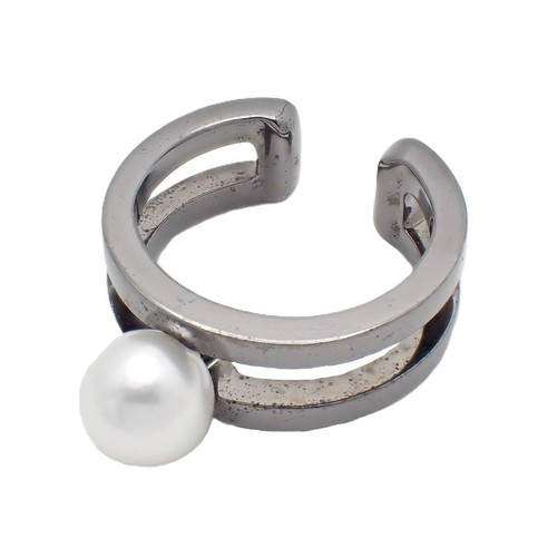 Mikimoto pearl ear cuff silver - pearl,