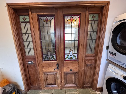 Reclaimed stained glass glazed - reclaimed,