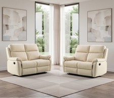 CREAM Italian Leather 2 Seater