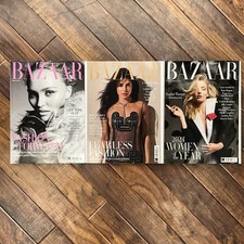 3 x Harper’s Bazaar Magazines - Issues Dec 24/Jan 25, Feb 25, March 25 - VGC