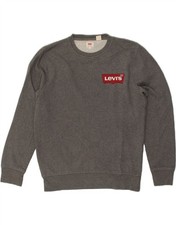 LEVI'S Mens Sweatshirt Jumper Medium Grey Cotton BS24