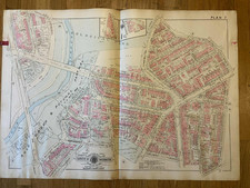 Detailed large plat map. Adams