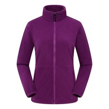 Women Winter Polar Fleece Jacket Windproof Thermal Outdoor Hiking Camping Skiing