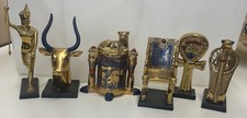 6 Franklin Mint Treasures Of King Tut Miniatures