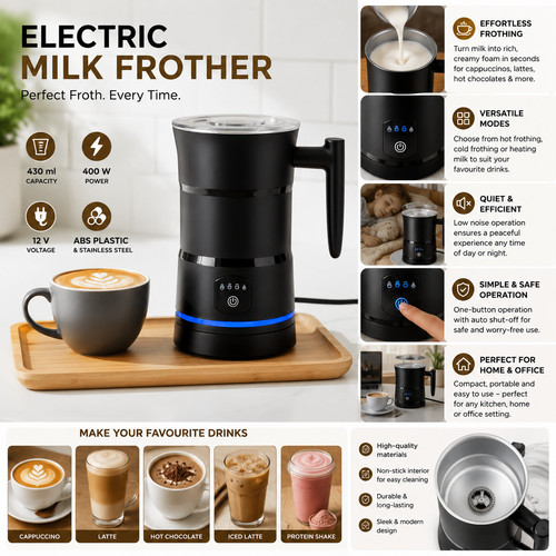 Electric milk frother - frother, in