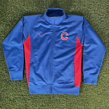 Nike Chicago Cubs Jumper Woman’s Track Jacket M 12/14 Blue Red Baseball MLB