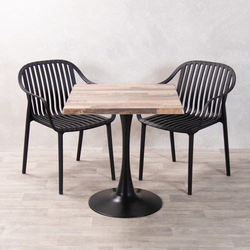 Outdoor cafe table set wooden - outdoor,