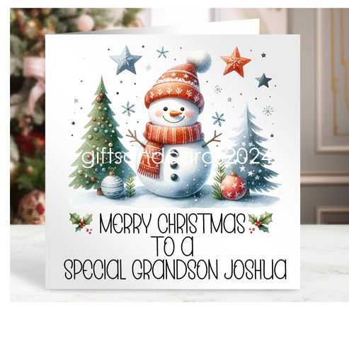 Cute snowman personalised - cute,