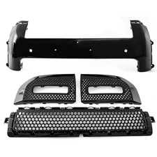 Land Rover Defender Front Bumper Trims Gloss Black L663 2020+ Mesh Grille
