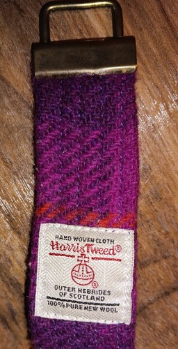 Harris tweed keyring fabric - keyring,