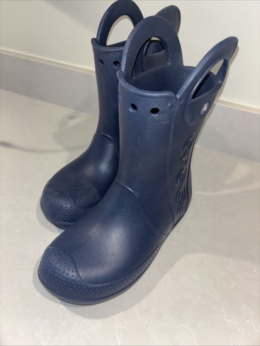 Crocs kids blue wellies - kids, size