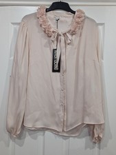 River Island Pink  Pussy Bow