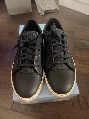 Lanvin navy trainers size - navy,