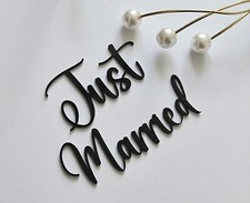 Just Married Acrylic Cake