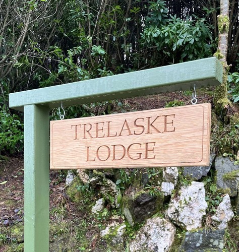 Oak house name sign - oak,