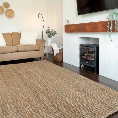 Rug jute carpet rectangle - rug,