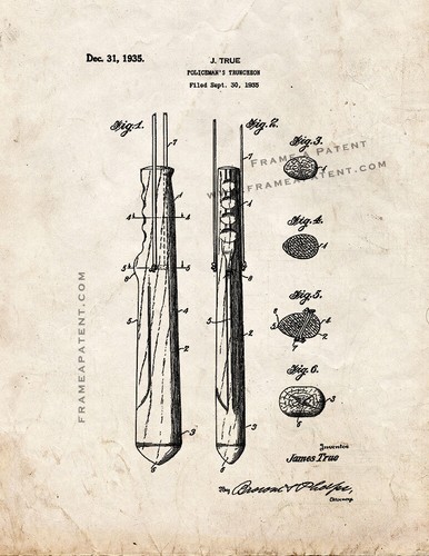 Policeman truncheon patent - policeman's,