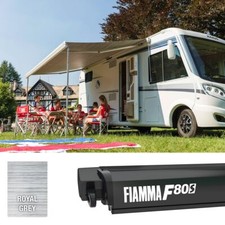 Fiamma F80S 290 Campervan Awning Camping Motorhome Deep Black – Royal Grey