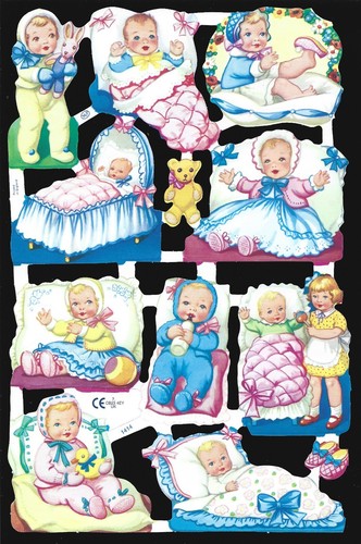 Mamelok english embossed scrap - mamelok,
