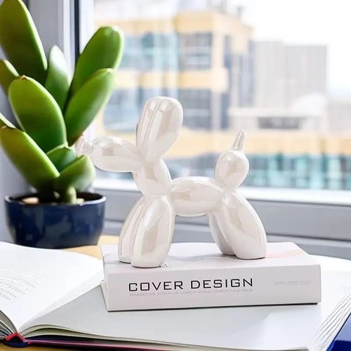 Ceramic balloon dog - ceramic,