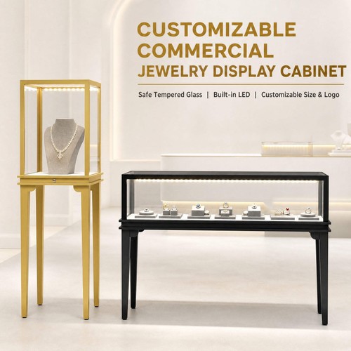 Glass countertop display case - glass,