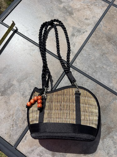 Natural straw purse bag - purse,